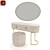 AP Dressing Table Set - Elegant and Functional 3D model small image 1