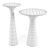 Eichholtz Pompano: Carrara Marble Side Tables 3D model small image 4