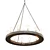 Crate & Barrel Geoffrey 36" Wood Chandelier 3D model small image 3