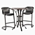 Chamblee Canyon Bar Set: Rustic Elegance for Entertaining. 3D model small image 1