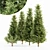 Premium Fraser Fir Tree Collection 3D model small image 1