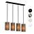 Modern Eclipse Chandelier: Elegant Illumination 3D model small image 1