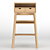 Elevate your workspace with the Ikea KNOTTEN Standing Desk 3D model small image 2