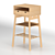Elevate your workspace with the Ikea KNOTTEN Standing Desk 3D model small image 3