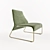 Sleek Modern Chair 3D model small image 2