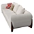 Porada Softbay Sofa: Elegant Canaletta Walnut Design 3D model small image 3