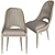 Elegant Cane Chair Set 3D model small image 4