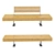 Stylish Harris Bench - Italian Design 3D model small image 2