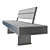 Stylish Harris Bench - Italian Design 3D model small image 4