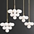 Elegant Grape LED Chandelier 3D model small image 2