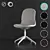 Ikea LANGFJALL Chair: Versatile Design with Multiple Color Options 3D model small image 1