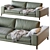 Hamptons18 Casamilano Sofa: Elegant and Spacious 3D model small image 1