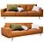 Retro-inspired BoConcept Carlton Sofa 3D model small image 1