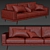 Retro-inspired BoConcept Carlton Sofa 3D model small image 4