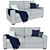 Kenay Home Lane Sofa: Stylish and Comfortable 3D model small image 1