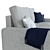 Kenay Home Lane Sofa: Stylish and Comfortable 3D model small image 3