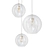 Crystal Pleat Pendant Light 3D model small image 1