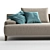 Ronny Alberta Sofa: Innovative Design for Ultimate Comfort 3D model small image 3