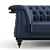 Luxury Leather Chester Sofa 3D model small image 3