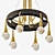 Industrial Loft Pendant: 2ft Diameter, 38" Length 3D model small image 2