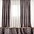 Elegant Decorative Curtain 3D model small image 1