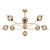 Omnilux Rosolina: Stylish Ceiling Chandelier 3D model small image 1
