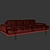 Riviera Dream Sofa - Luxury at Its Finest 3D model small image 3