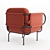 Nautical Charm: Nave Armchair 3D model small image 8