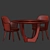 Colette Dining Chair & Romeo Dining Table Set 3D model small image 5