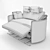 Luxurious FAMA Moonrise XL Recliner 3D model small image 5