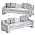 Luxury Kingsley Sofa by Bradley USA 3D model small image 4