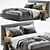 Luxury Flexform Magnum Bed - Modern Italian Design 3D model small image 1