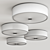 Metalmek Circle 9750: Contemporary LED Aluminum Ceiling Light 3D model small image 2