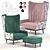 3Dmax Model: Oscar Wing Back Chair 3D model small image 1