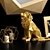 Golden Gems: Antique Faceted Decor Set 3D model small image 5
