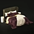Luxurious Turpault Lauren Meridiani Classic Bed 3D model small image 1