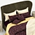 Luxurious Turpault Lauren Meridiani Classic Bed 3D model small image 9