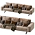 Fenix 3-Seater Sofa - Elegant Comfort 3D model small image 2