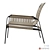 Sleek Caracal Lounge Chair: Luxury and Style 3D model small image 3