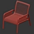 Sleek Caracal Lounge Chair: Luxury and Style 3D model small image 4