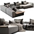 Modern Comfort: Westside Sofa 3D model small image 1