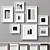 Collage Frames Set - 8 Frames 3D model small image 1