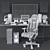 Ultimate Gaming Setup: Chair, PC Case, Speakers, Headphones | 860k Polygons 3D model small image 4