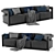 Elegant Meridiani CLAUD Sofa 3D model small image 1