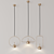 Tollo Gold Pendant Chandelier: Elegant Lighting with LED Bulb 3D model small image 4