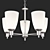 Elegant Jackson Chandelier 3D model small image 3