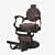 Vintage Barber Chair: Classic Charm 3D model small image 3