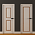 Vintage Solid Wood Door 3D model small image 1