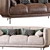 Elegant Vuelta Leather Sofa 3D model small image 3