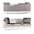 Modern Ava Sofa - Stylish Comfort. 3D model small image 3